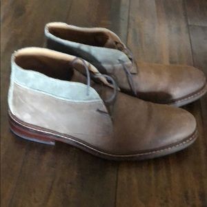 Cole Haan leather chukkas, size 9, barely worn.